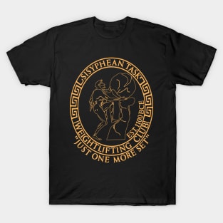 Sisyphean Task Weightlifting Club - Greek Mythology, Gym Meme, Bodybuilding T-Shirt